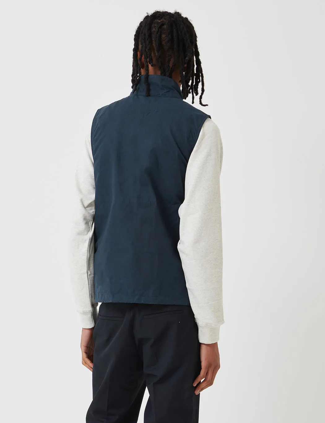 Barbour x Engineered Garments Arthur Gilet - Vulcan Navy Blue