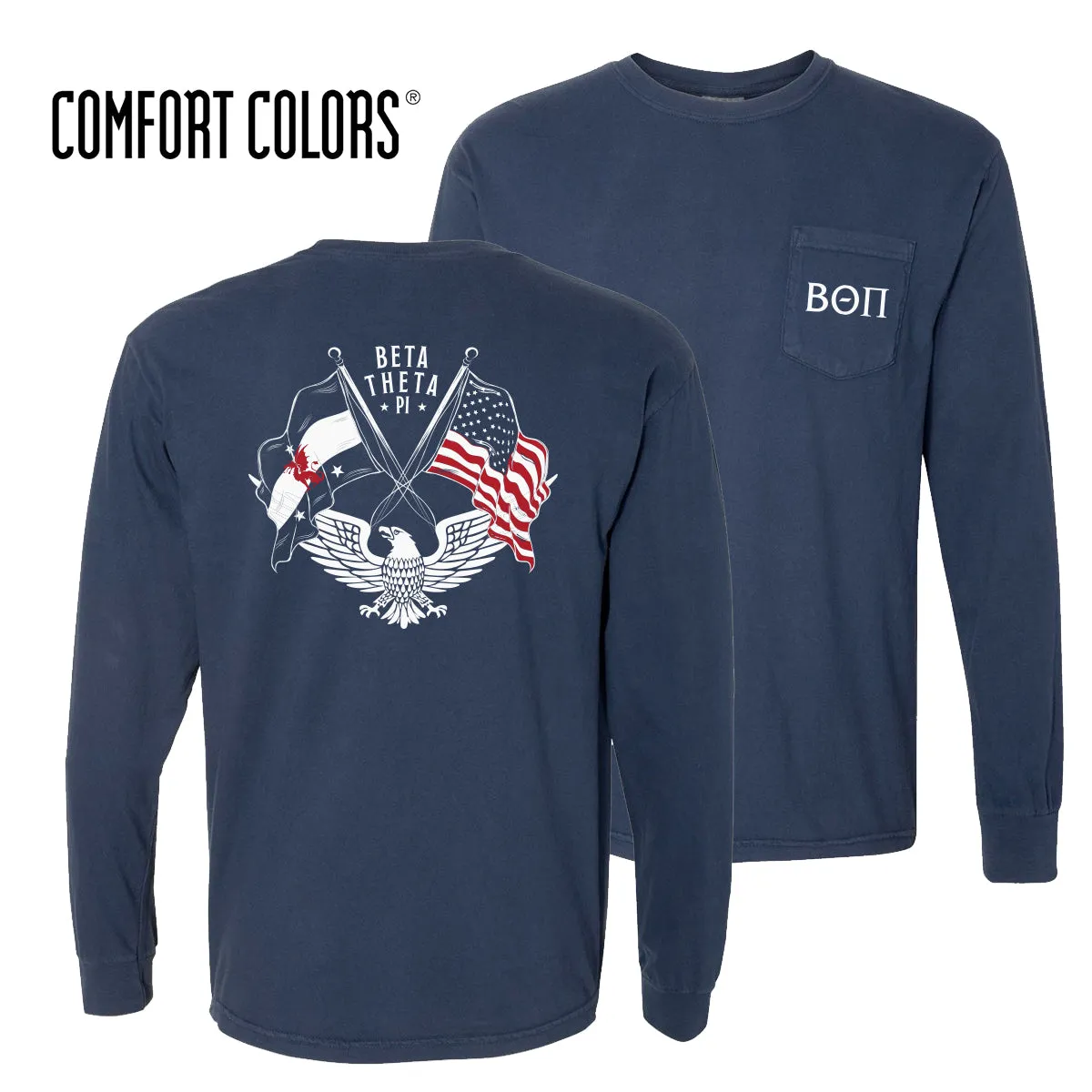 Beta Comfort Colors Navy Patriot tee