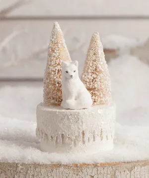 Bethany Lowe Winter Fox on Box