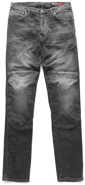 Blauer Kevin Motorcycle Denim Pants with Knee Protectors, Gray