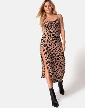 Cypress Midi Dress in Flintstone