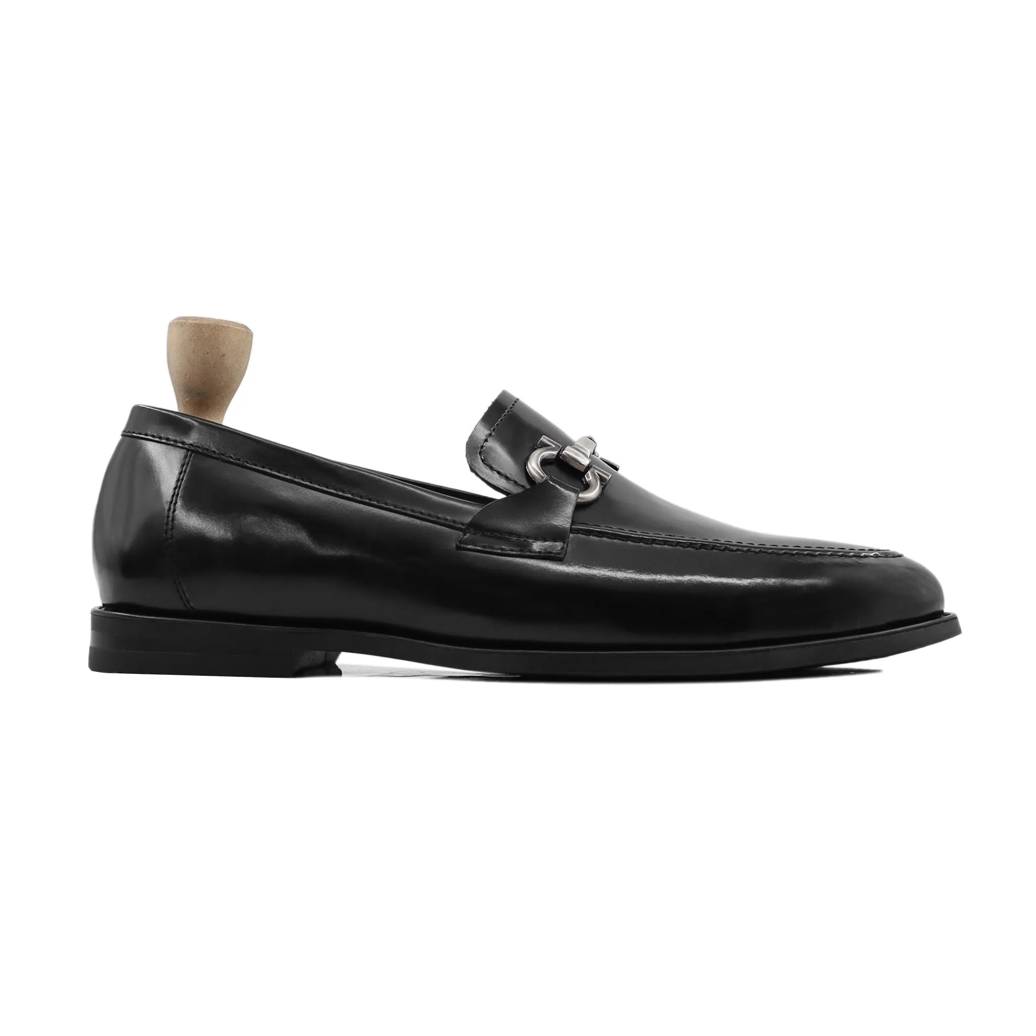 Gliwice - Men's Black Box Leather High Shine Loafer