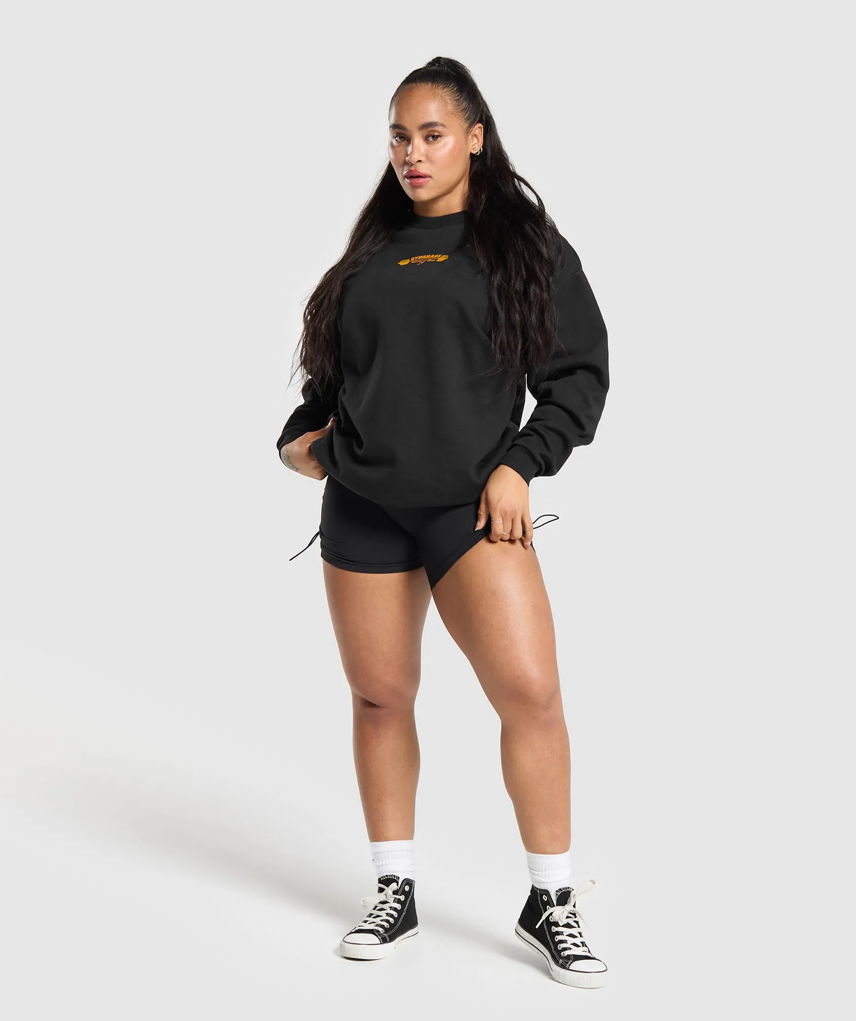 Gymshark Workout Gear Oversized Sweatshirt - Black