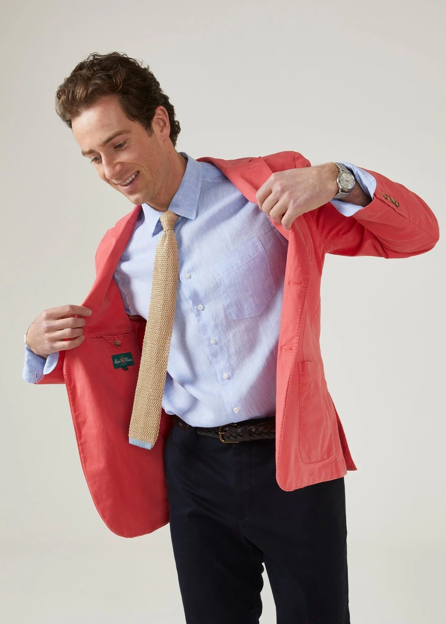 Heymouth Men's Cotton Blazer In Flamingo