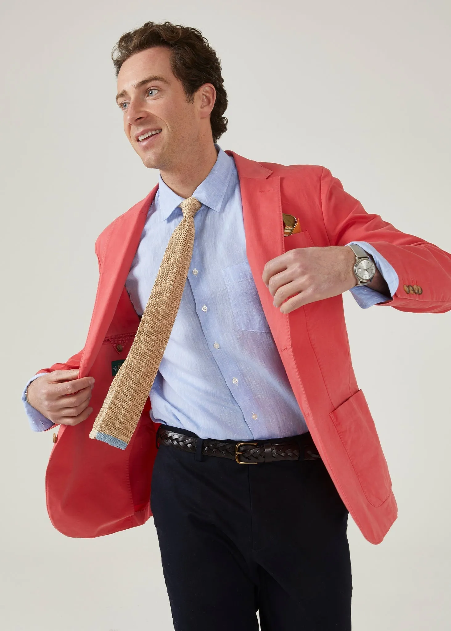 Heymouth Men's Cotton Blazer In Flamingo