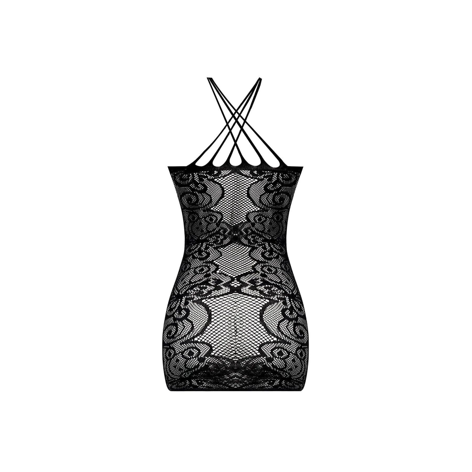 Magic Silk Seamless Criss-Cross Neck Dress Black OS