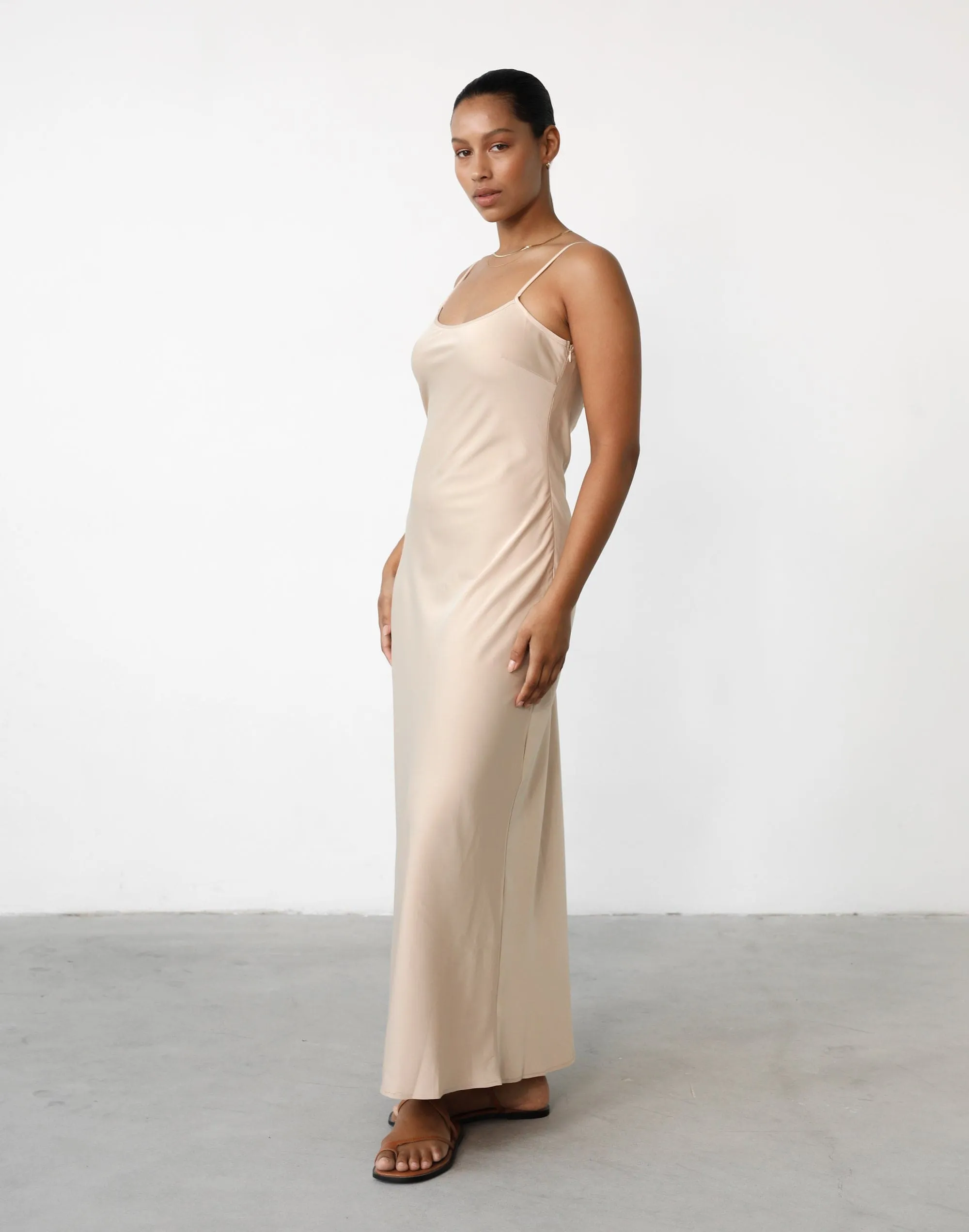 Martha Maxi Dress (Almond)