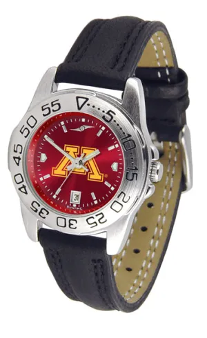 Minnesota Gophers Sport Leather Ladies Watch - AnoChrome