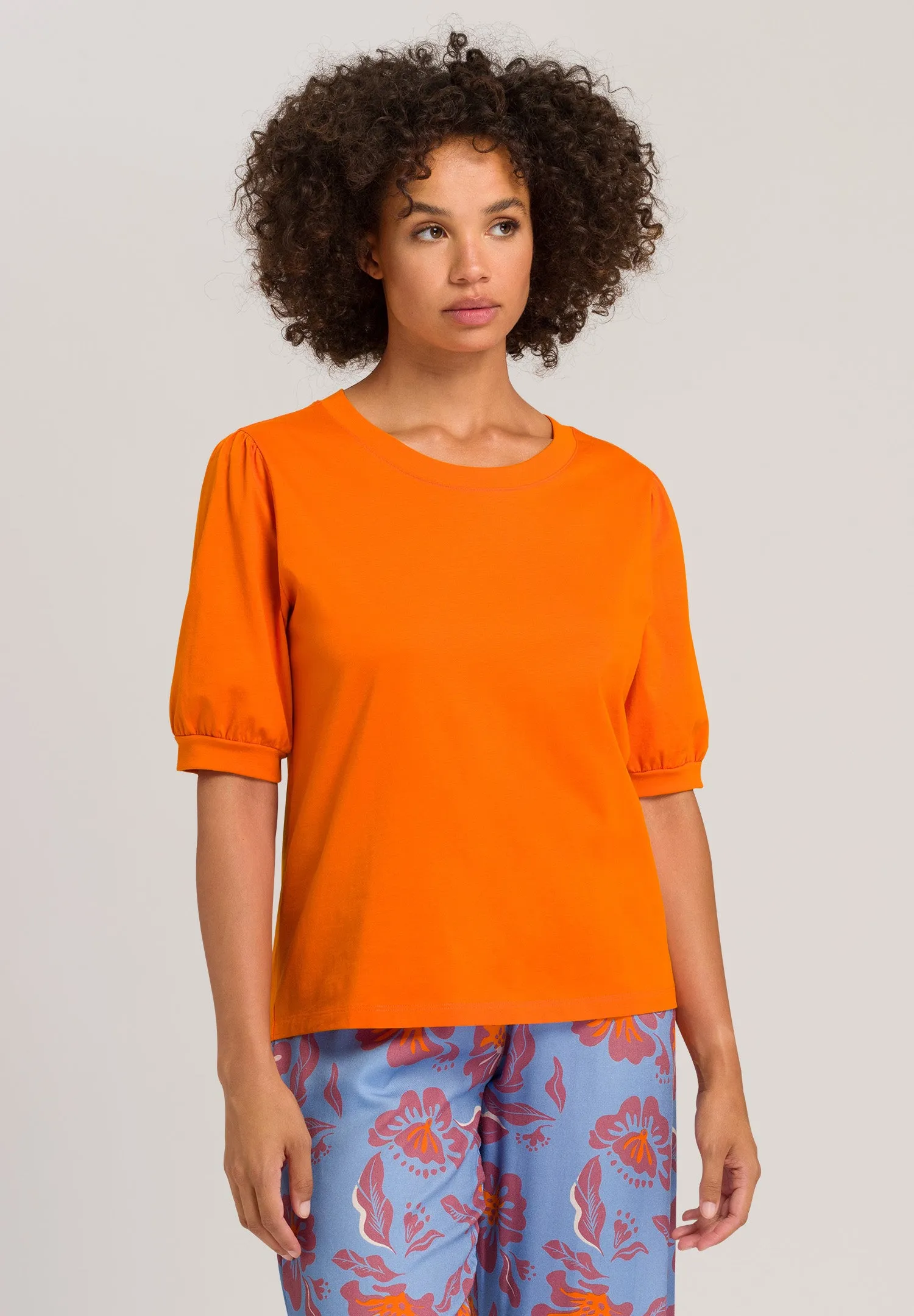 Natural Shirt Short Sleeve Shirt | Juicy Orange 78741-2292