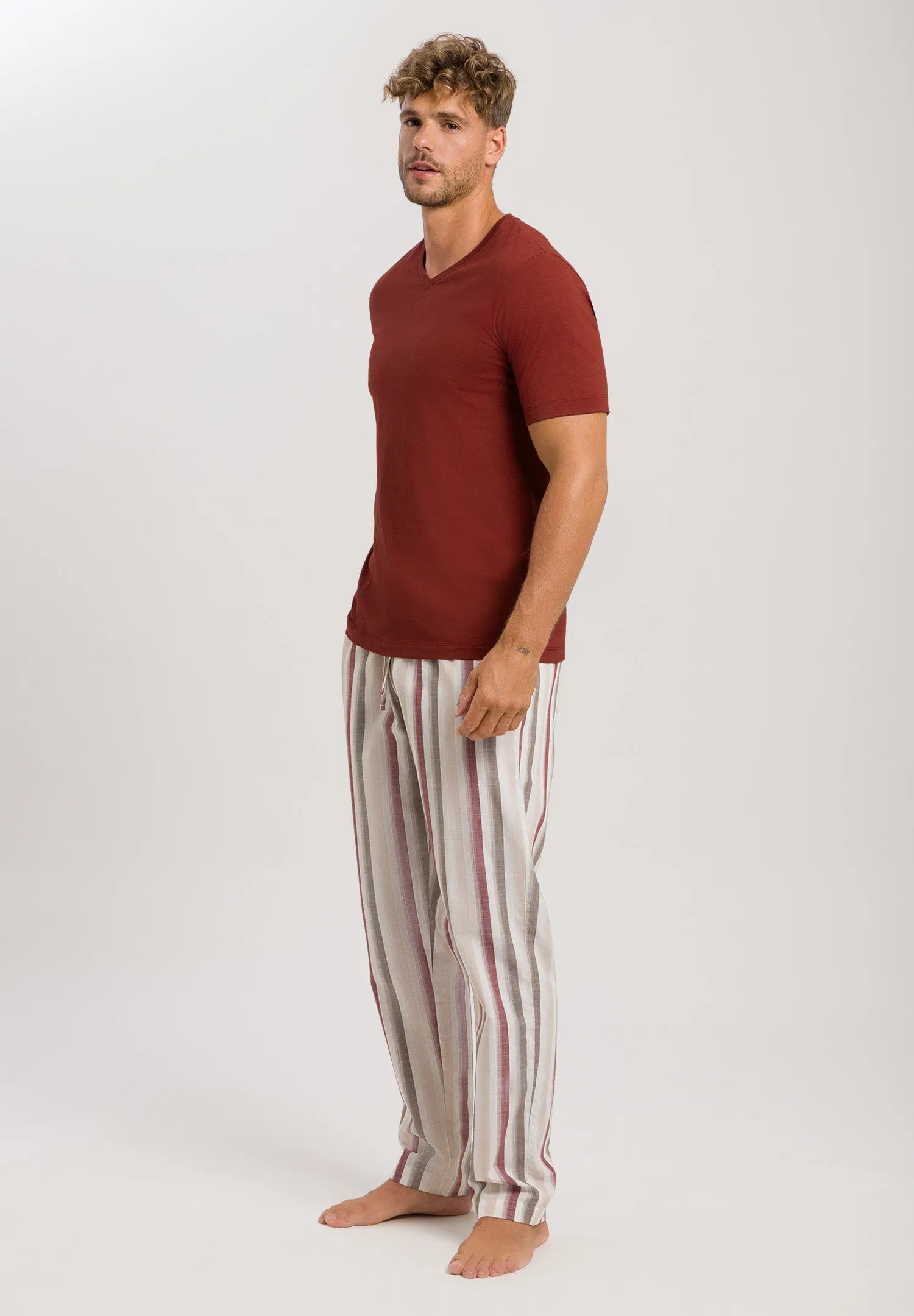 Night And Day Pants Woven | Russet Beige Stripe 75114-2876