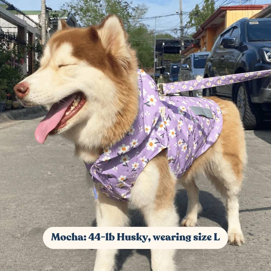 Purple Daisy Reversible Zoomies Rain Vest™