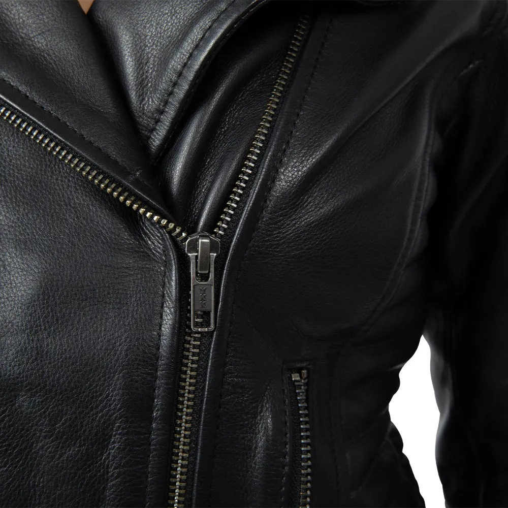 Road Armor™ Dark Angel Ladies Leather Biker Jacket