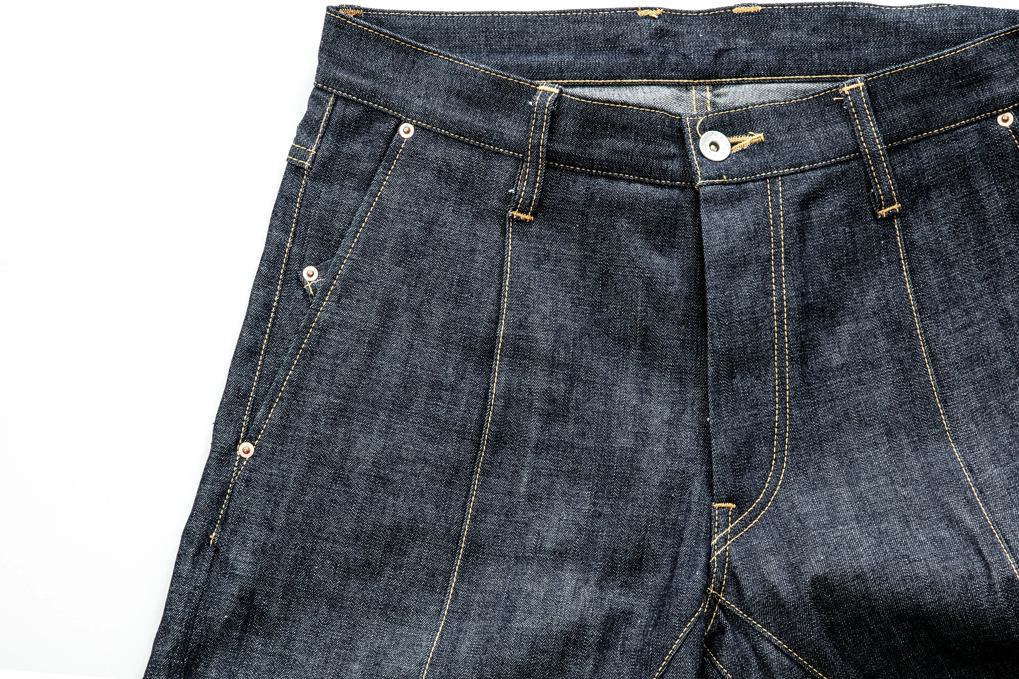 Robot-Boro Denim Slacks - Indigo