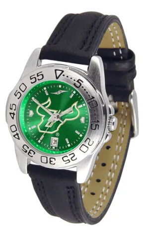 South Florida Bulls Sport Leather Ladies Watch - AnoChrome