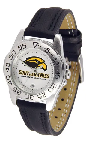 Southern Miss Sport Leather Ladies Watch