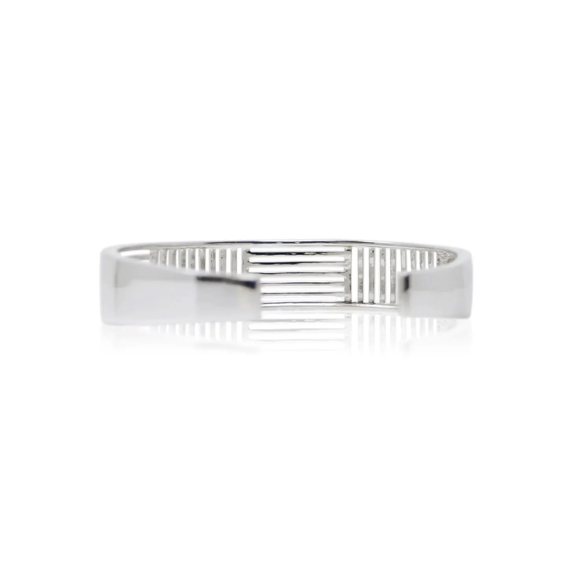 Sterling Silver Shutter Cuff Bracelet