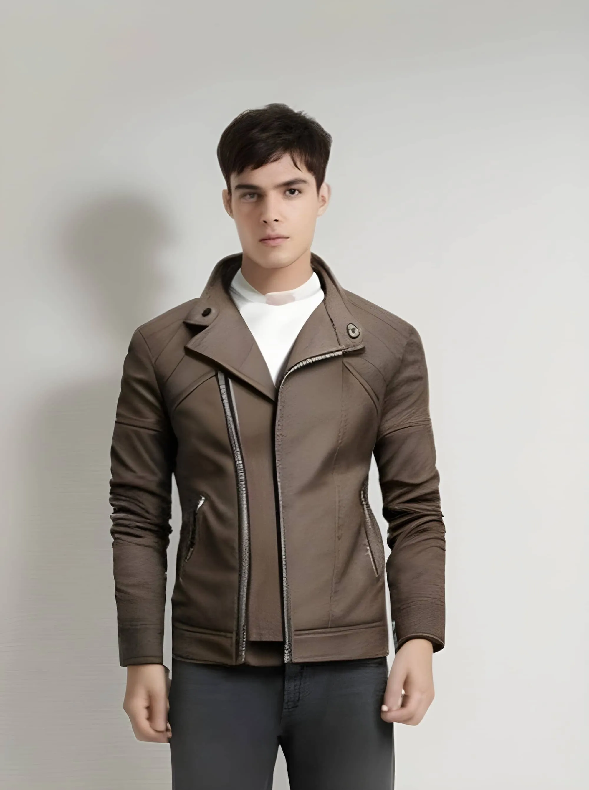 The Duncan Faux-Leather Biker Jacket - Multiple Colors