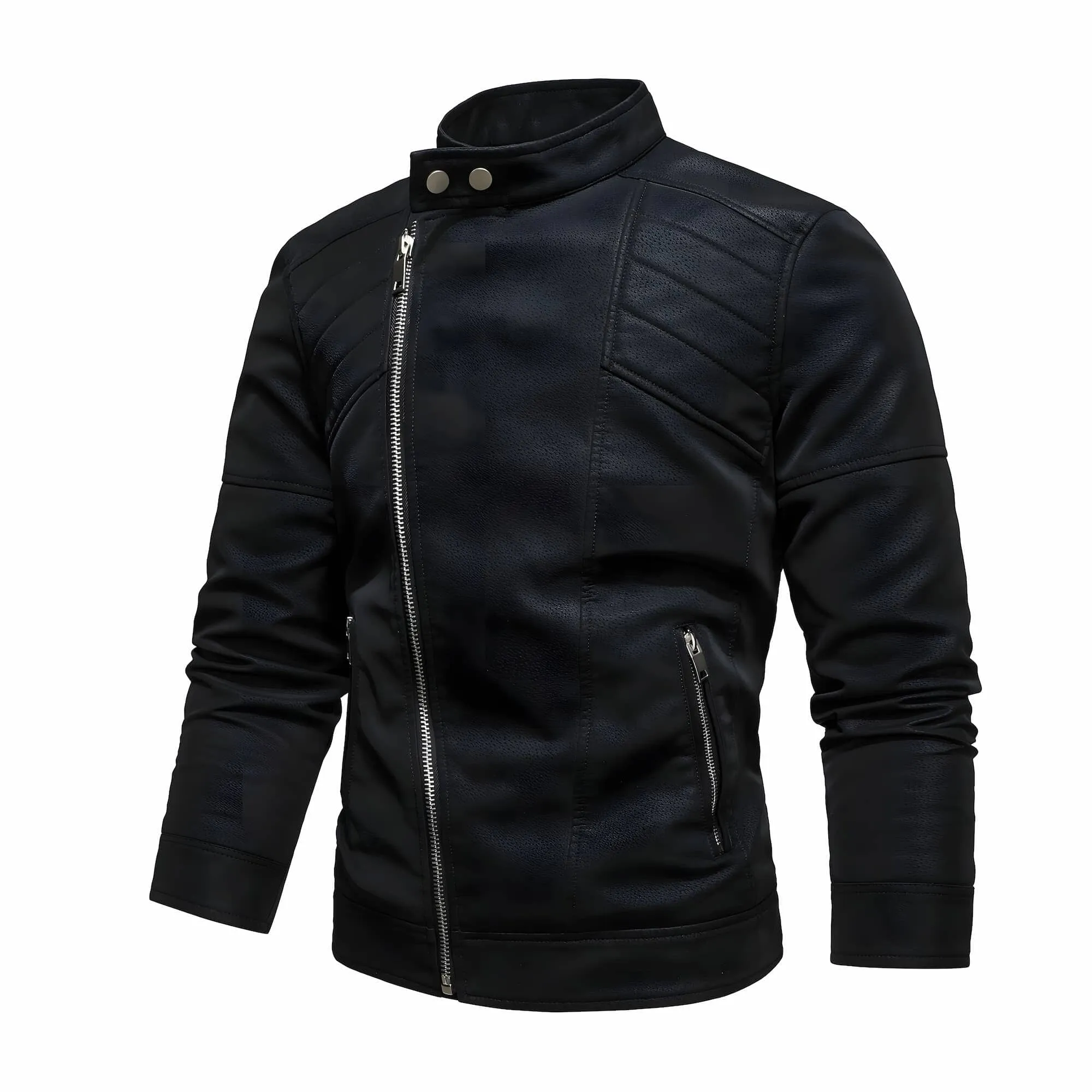 The Duncan Faux-Leather Biker Jacket - Multiple Colors