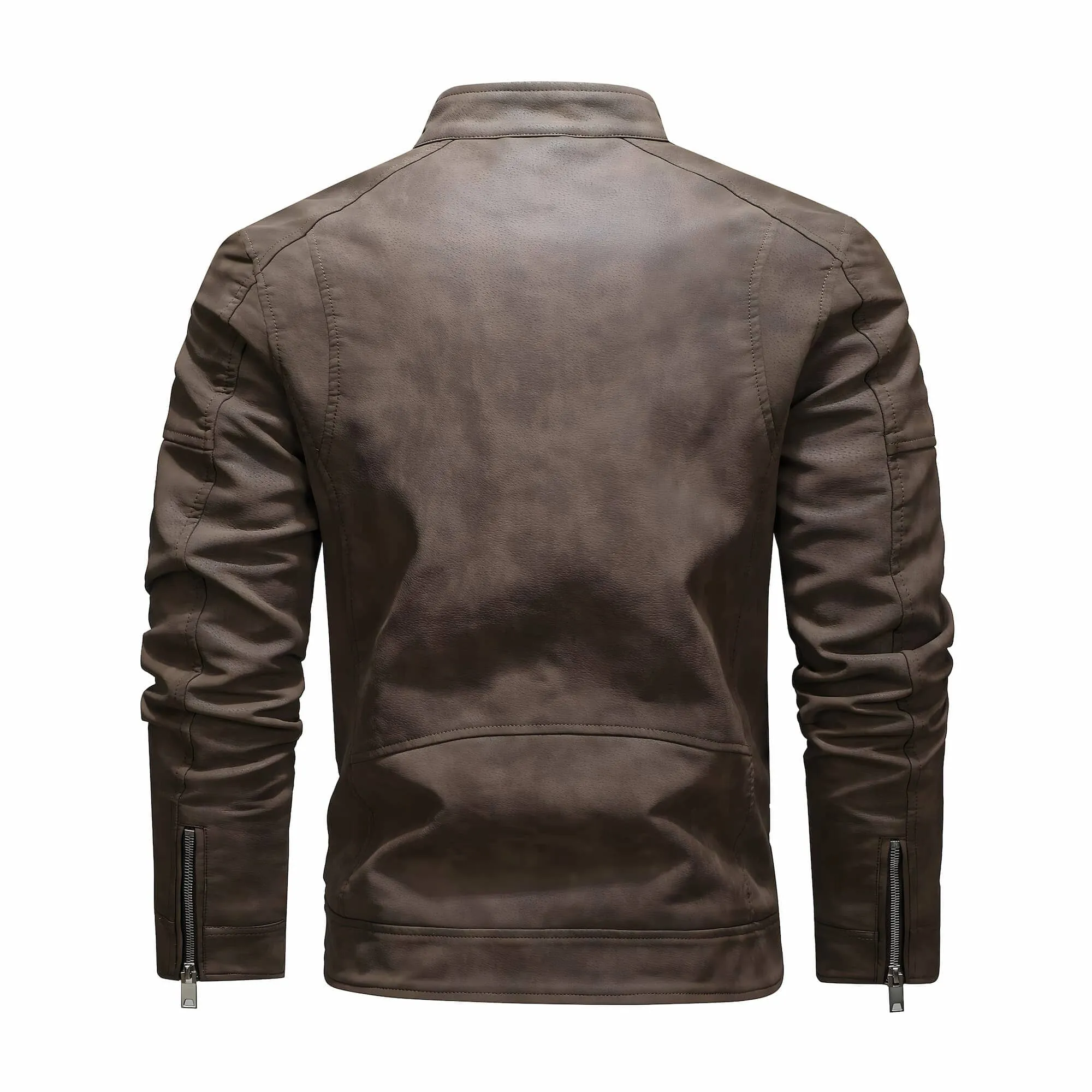 The Duncan Faux-Leather Biker Jacket - Multiple Colors