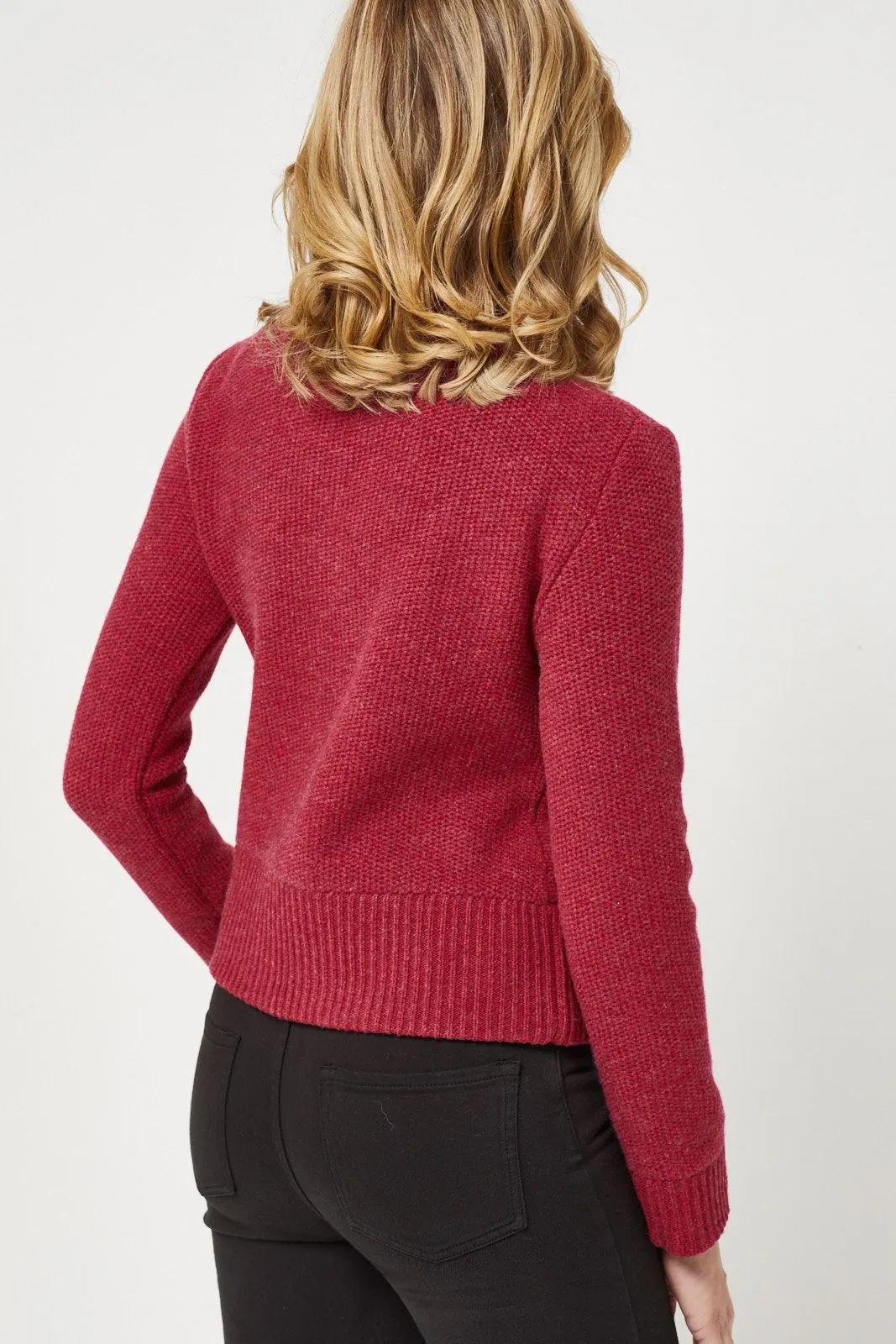 Toorallie Wool Biker Knit Waratah