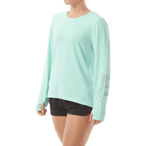 TYR Womens SunDefense Mint Long Sleeve Shirt