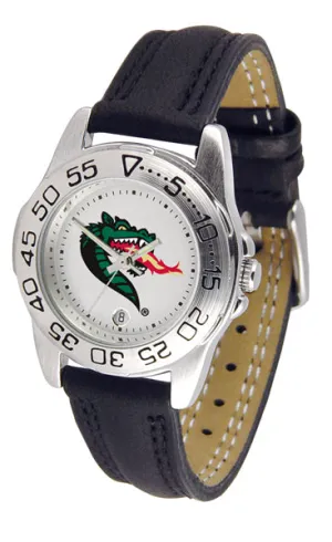 UAB Blazers Sport Leather Ladies Watch