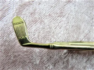 VINTAGE Attractive Golf Club Gents Tie Bar,HICKOK Mens Tie Bar, Quality Gentlemens Tie Accessory, Vintage Jewelry, Collectible Golfing Gift