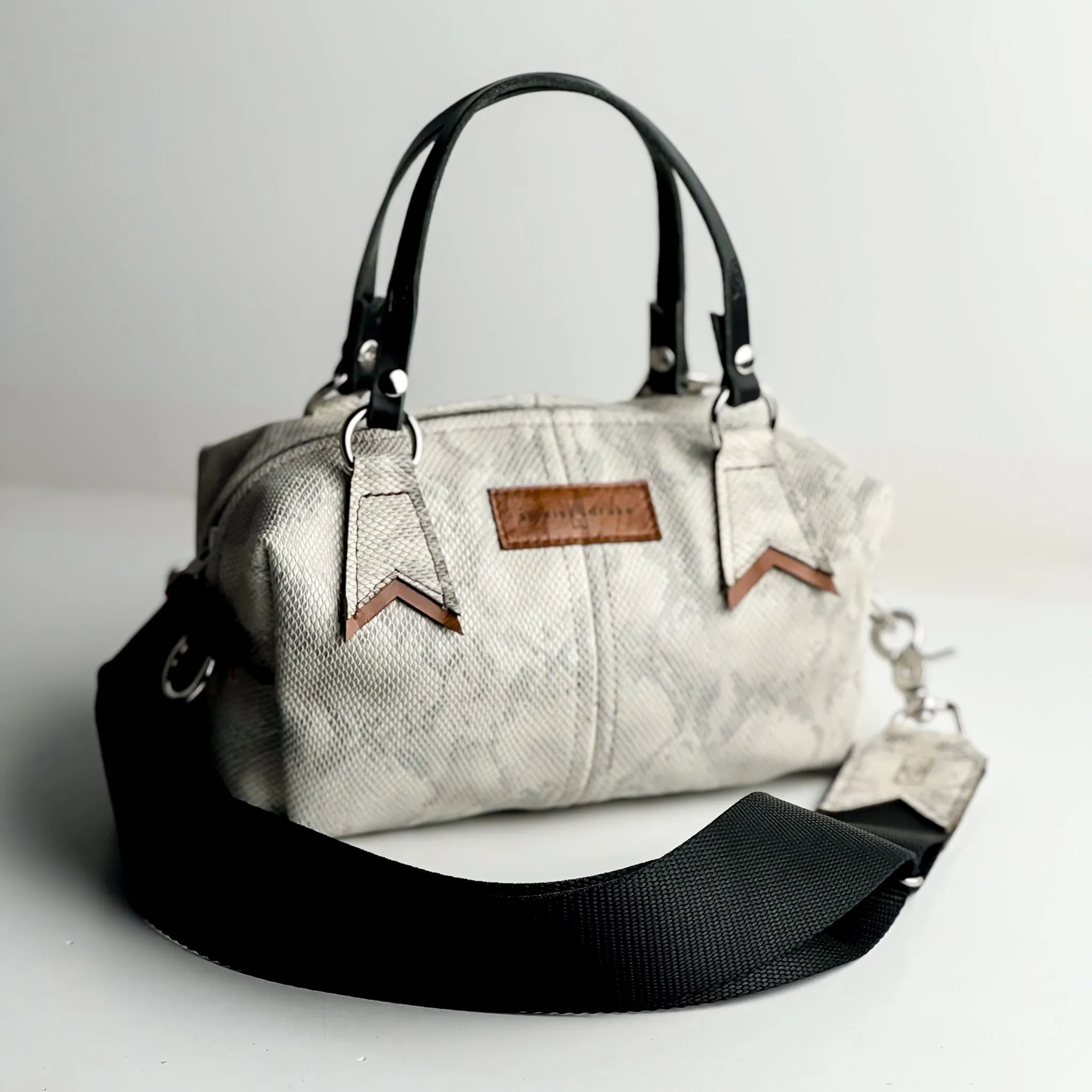 Western Woods Collection | Dolly Satchel   Crossbody | Winter Python